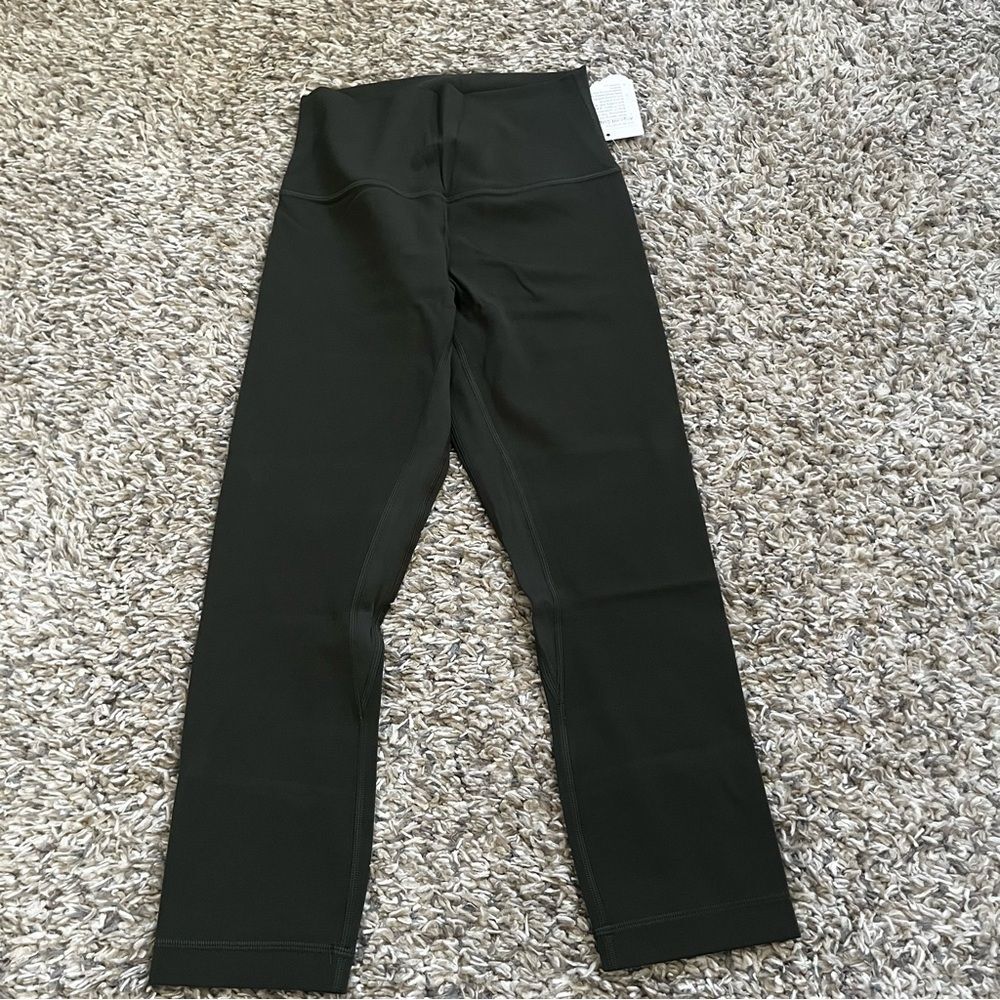 Lululemon align 21” dark olive leggings size 6